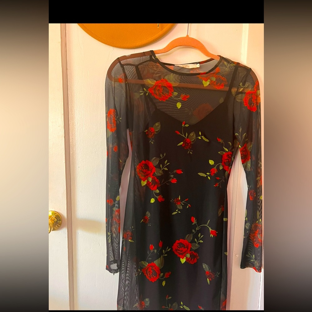 Long sleeve Rose Dress